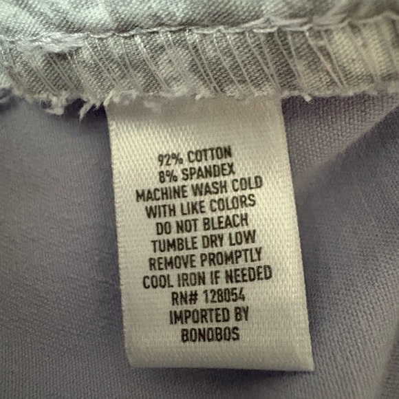 Bonobos Chino 2.0 Waist Size 33 Length 34 EUC Graphite - Picture 8 of 8